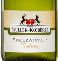 tiquette de Muller Koeberl - Edelzwicker