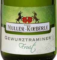 tiquette de Muller Koeberl - Gewurztraminer - Fruit