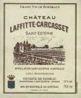 tiquette de Chteau Laffite-Carcasset 