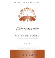 tiquette de Les Vignerons de Tutiac - Dcouverte - Rouge