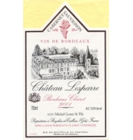 tiquette de Lesparre - Bordeaux Clairet