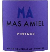 tiquette de Mas Amiel  - Vintage - Rouge 