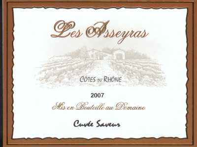 �tiquette de Domaine les Asseyras - Cuv�e Saveur 