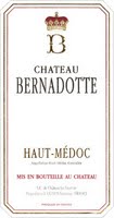 tiquette de Chteau Bernadotte 