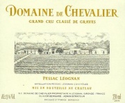 tiquette de Domaine de Chevalier - Pessac Lognan - Blanc 