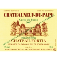 tiquette de Chteau Fortia - Cuve des Barons 