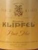 tiquette de Klipfel - Pinot noir Rouge d