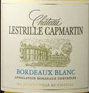 tiquette de Chteau Lestrille Capmartin - Bordeaux Blanc 