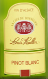 tiquette de Louis Hauller - Pinot Blanc