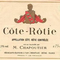 tiquette de M. Chapoutier - Cte Rotie