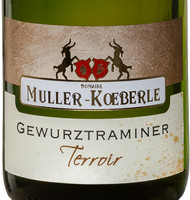tiquette de Muller Koeberl - Gewurztraminer - Terroir