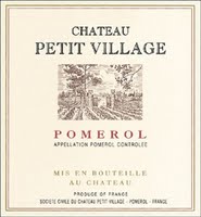 tiquette de Chteau Petit Village 
