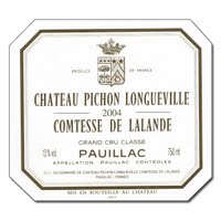 tiquette de Chteau Pichon Longueville - Comtesse de Lalande 