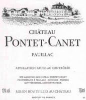 tiquette de Chteau Pontet-Canet 