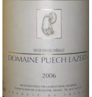 tiquette de Domaine Puech Lazert - Blanc 