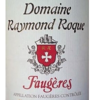 tiquette de Domaine Raymond Roque - Faugres - Rouge 