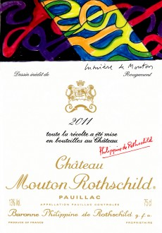 tiquette Mouton Rothschild 2011