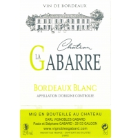 Étiquette de Château la Gabarre - Blanc 