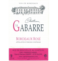 Étiquette de Château la Gabarre - Rosé 