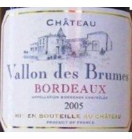 Étiquette de Château Vallon des Brumes 