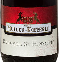 Étiquette de Muller Koeberlé - Rouge de St Hippolyte - Burgreben