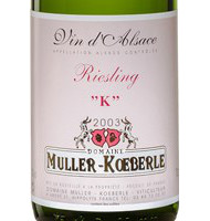 Étiquette de Muller Koeberlé - K