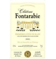 Étiquette de Château Fontarabie 