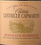 Étiquette de Château Lestrille Capmartin - Cuvée Tradition 