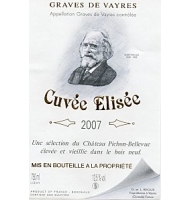Étiquette de Château Pichon-Bellevue - Cuvée Elisée 