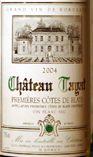 Étiquette de Château Tayat - Blanc Sec 
