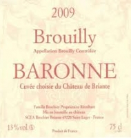 Étiquette de Château de Briante - Baronne 