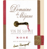 Étiquette de Domaine de Méjane - Rosé de Savoie 