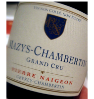 Étiquette de Pierre Naigeon - Mazys Chambertin Grand Cru