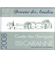 Étiquette de Domaine des Amadieu - Cuvée des Garrigues 