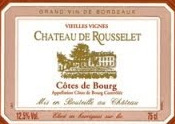 Étiquette de Château de Rousselet 