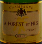 �tiquette de A. Forest et fils - Brut
