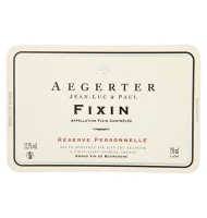 tiquette de Aegerter - Fixin