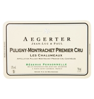 tiquette de Aegerter - Les Chalumeaux