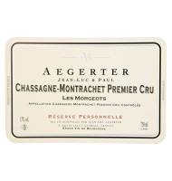 tiquette de Aegerter - Les Morgeots