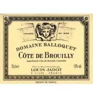 Étiquette de Domaine Balloquet - Côte de Brouilly 