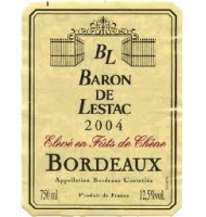 tiquette de Baron de Lestac - Rouge