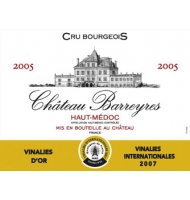 �tiquette de Ch�teau Barreyres 
