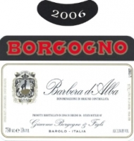 tiquette de Borgogno - Barbera d