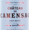 Étiquette de Château de Camensac 