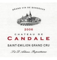 �tiquette de Ch�teau de Candale 