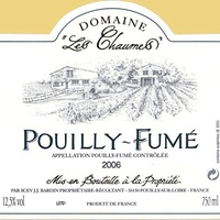 tiquette de Domaine les Chaumes - Pouilly-Fum 
