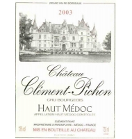 Étiquette de Château Clément Pichon 