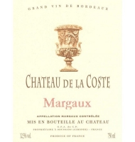 �tiquette de Ch�teau de la Coste - Margaux 