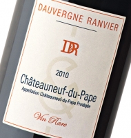 Étiquette de Dauvergne Ranvier - Châteauneuf du Pape -  vin rare