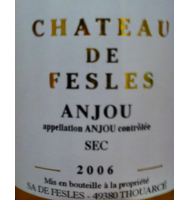 tiquette de Chteau de Fesles - Anjou 